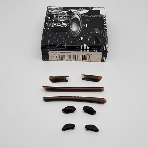 Oakley 06-201 Half Jacket Gen 1 Earsocks Nosepad Rootbeer OEM Sunglasses Kit - Picture 1 of 5